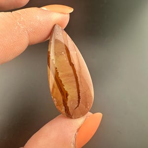 Antelope Jasper - Teardrop Cabochon - Owyhee Mountains - Oregon, Idaho Border