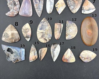 Tiffany Stone, Laguna, Banded Agate - Cabochon - Sold Individually