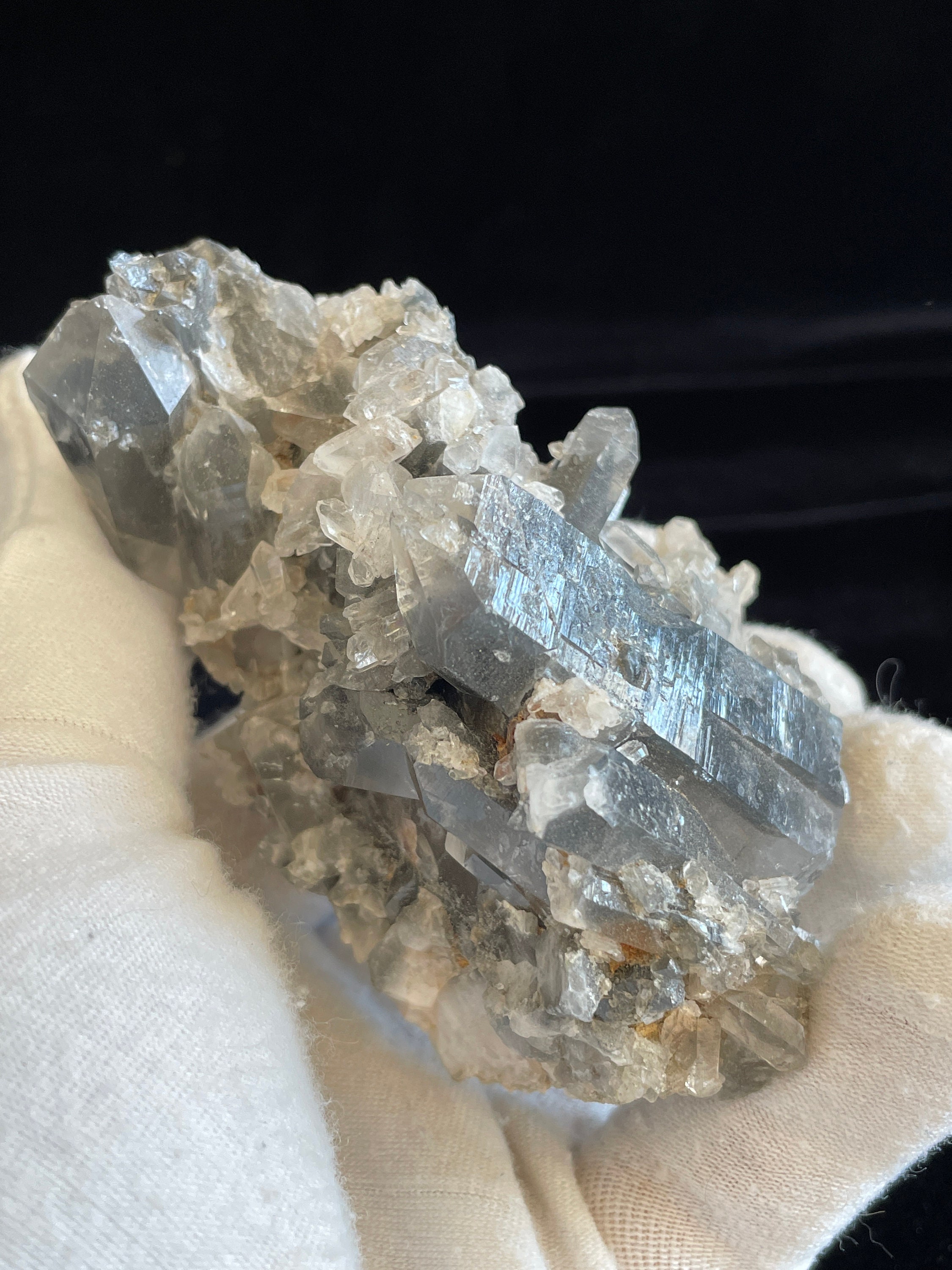 Quartz With Byssolite Inclusions Crystal Cluster Mccurtain - Etsy