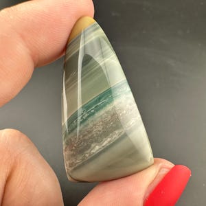 Blue Mountain Jasper - Bell Shaped Cabochon - Oregon