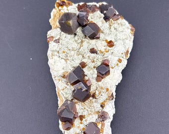 Andradite Garnet on Diopside - Crystal Cluster - Graham County, Arizona