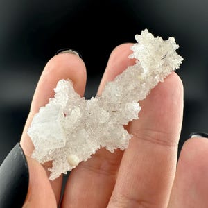 Apophyllite on Prehnite Pseudomorph after Laumontite - Bombay, India