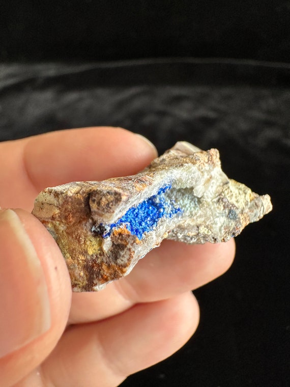 Very Rare Linarite Vintage Native American Navajo Sterling Silver Bracelet Very Rare Linarite Vintage Native American Navajo Sterling Silver Bracelet