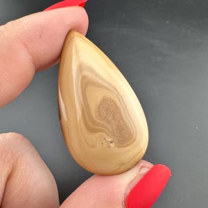 Rim - Bat Cave - Jasper - Teardrop Cabochon - Prineville, Oregon