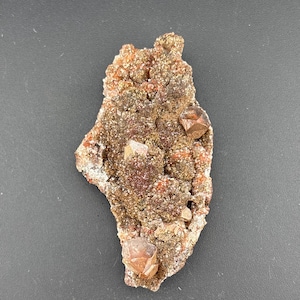 Red Calcite - Crystal Cluster - VERY RARE - Santa Eulalia - Durango, Mexico