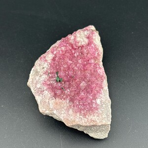 Cobaltoan Calcite and Malachite - Crystal Cluster Mineral Specimen - Bou Azzer, Morocco