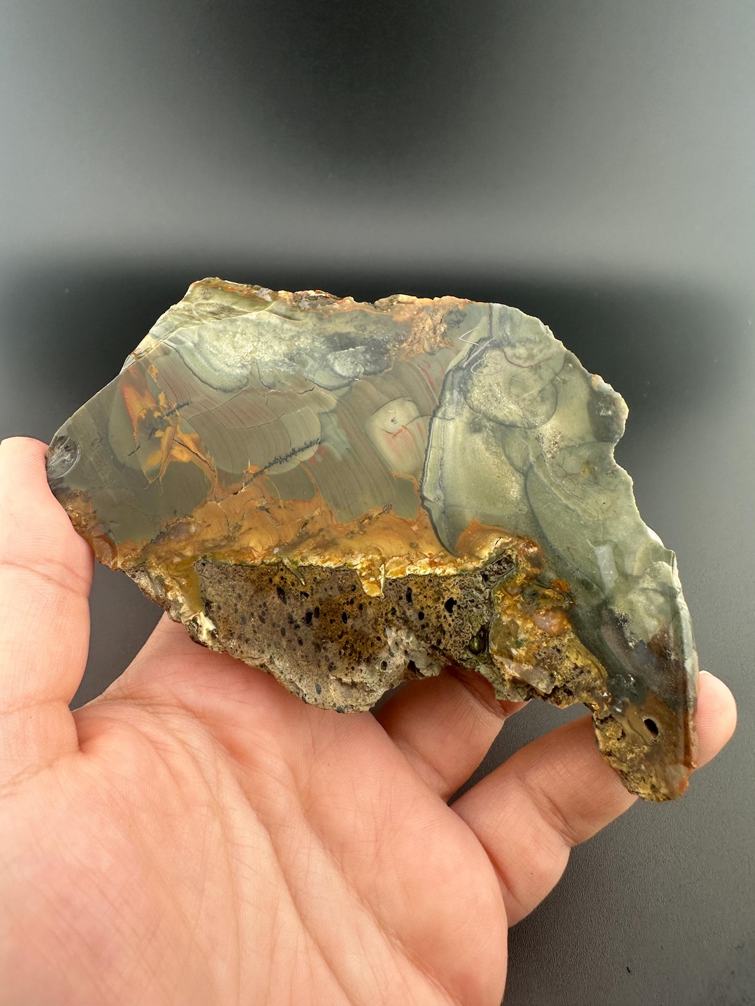 【コレクターズアイテム】ブルーマウンテンジャスパー ﾌﾞﾙｰﾏｳﾝﾃﾝ ｼﾞｬｽﾊﾟｰ Blue Mountain Jasper - greenfloat