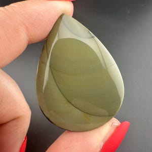 Blue Mountain Jasper - Teardrop Cabochon - Oregon