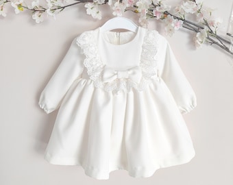 Baptism dress, Christening gown, Baby Girl dress, Lace dress, Flower Girl Dress, Lace Christening, ***HEADBAND GRATIS***