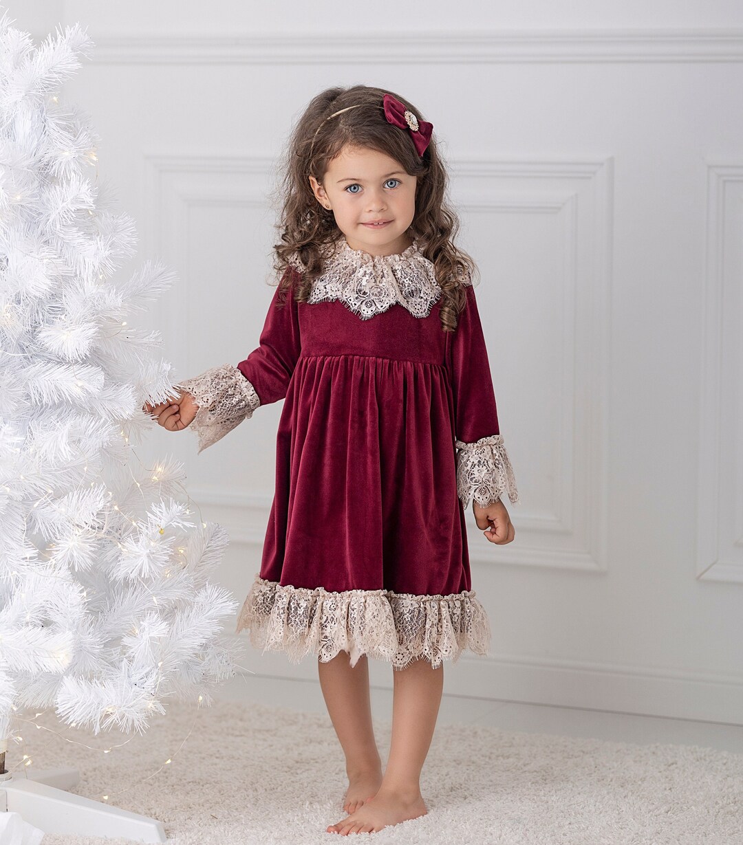 sachin and babi light blue dress Bonnie Jean Doll Bonnie Jean Toddler Little Girls Velvet Satin Holiday Dress  Size Toddler Girl Nutcracker Dress