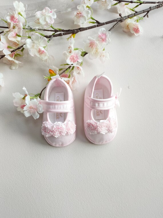 Baby satin shoes clearance
