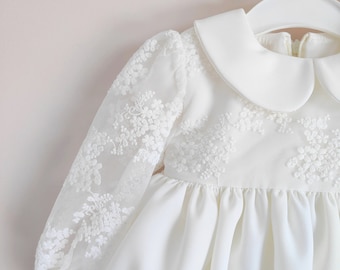 Baptism dress, Christening gown, Baby Girl dress, Lace dress, Flower Girl Dress, Lace Christening, ***HEADBAND GRATIS***