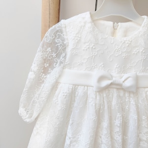 Robe de baptême, robe de baptême, robe de bébé fille, Taufkleid, Taufkleid mädchen, robe de princesse HEADBAND GRATIS image 2