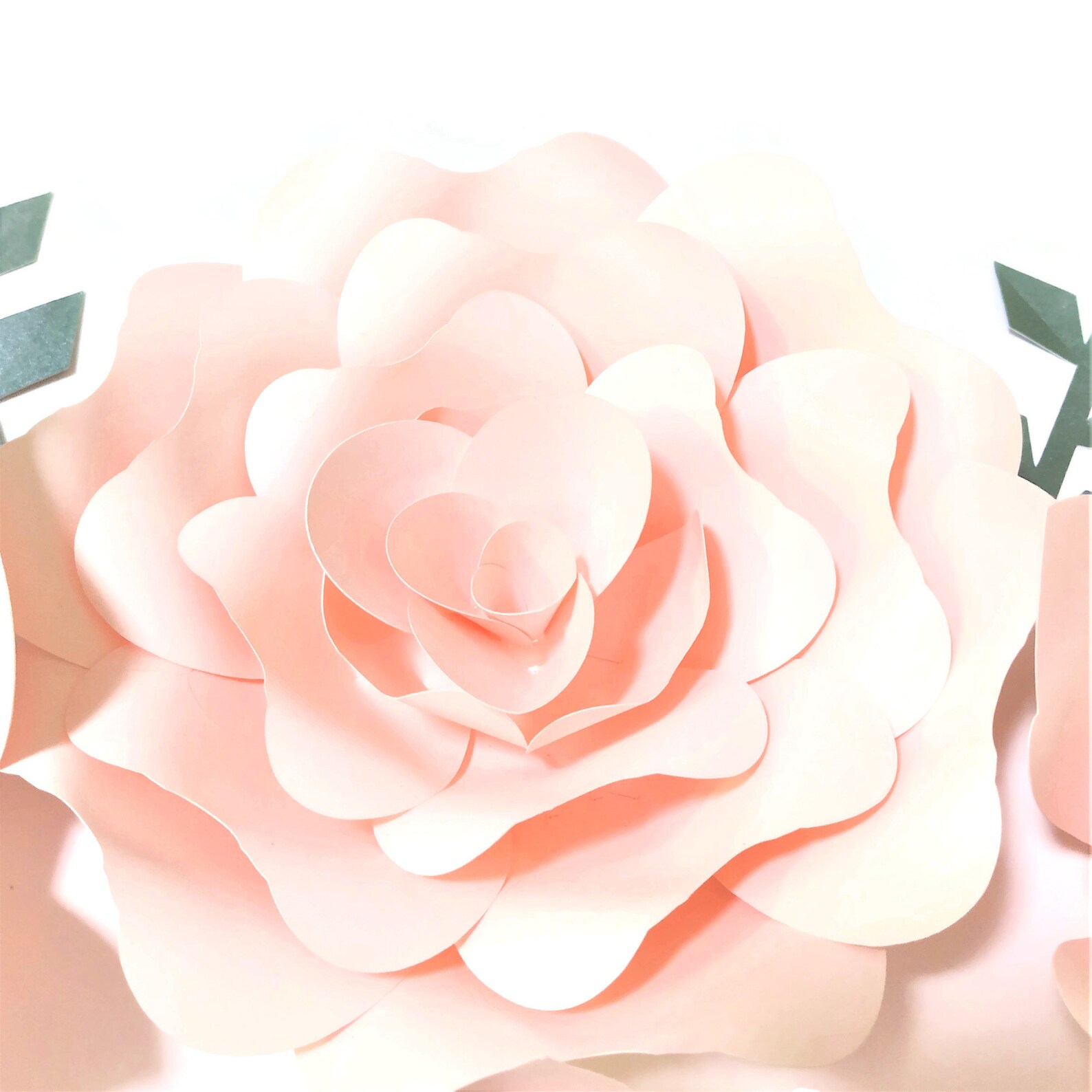 Light Pink Paper Flowers Backdrops Baby Nursery Paper Flowers Etsy