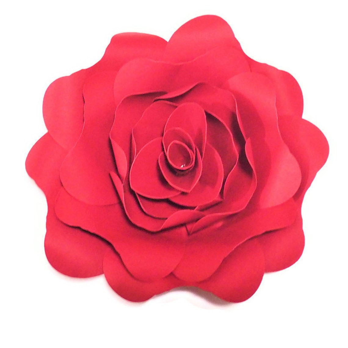 DIY Red Rose Paper Flowers Home Decor Flowers Custom Wedding Etsy
