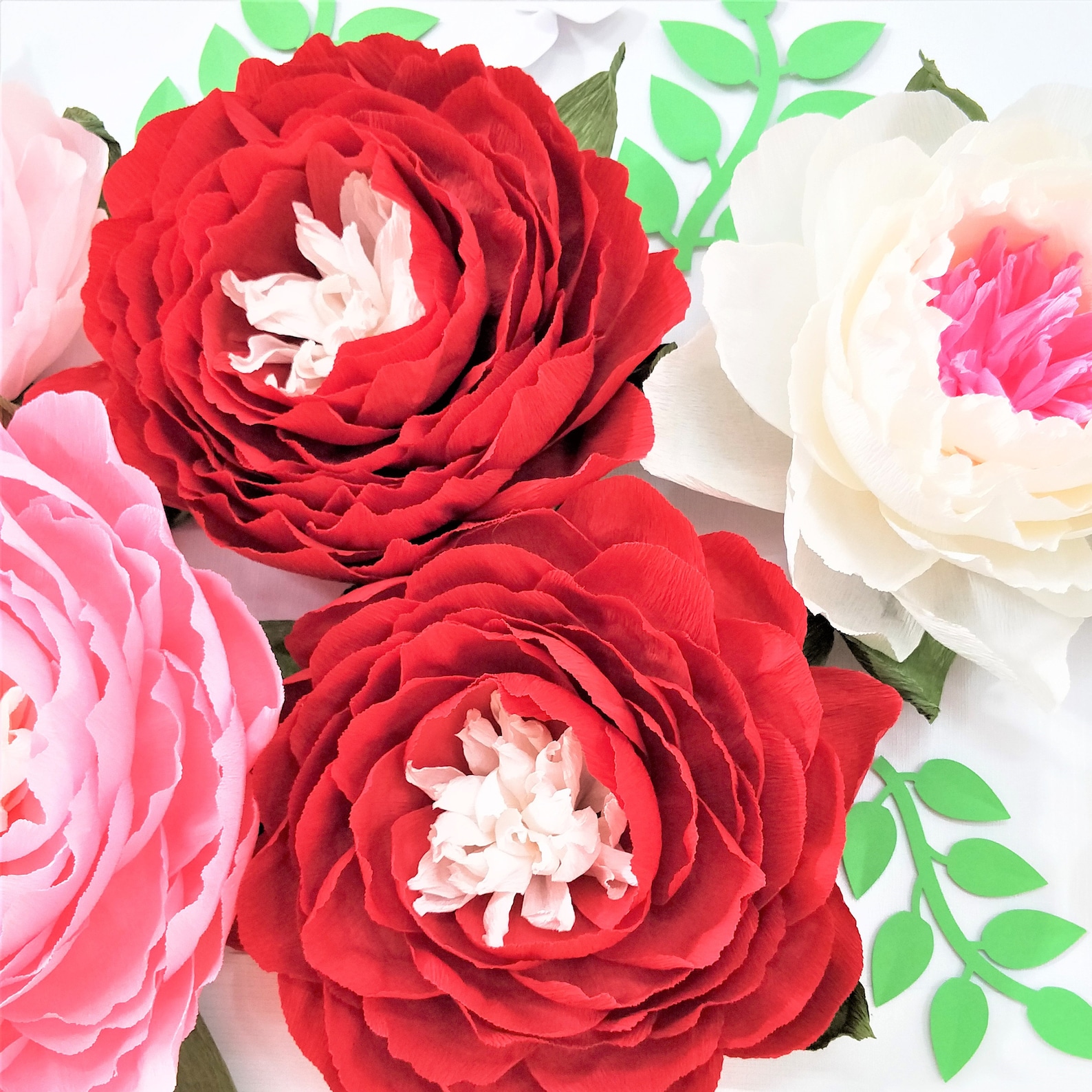 Giant Crepe Paper Flowers Large Crepe Paper Rose Nursery Etsy