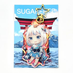 Hololive EN Vtuber Gura Fan-made Acrylic Keychain Collection ホロライブ
