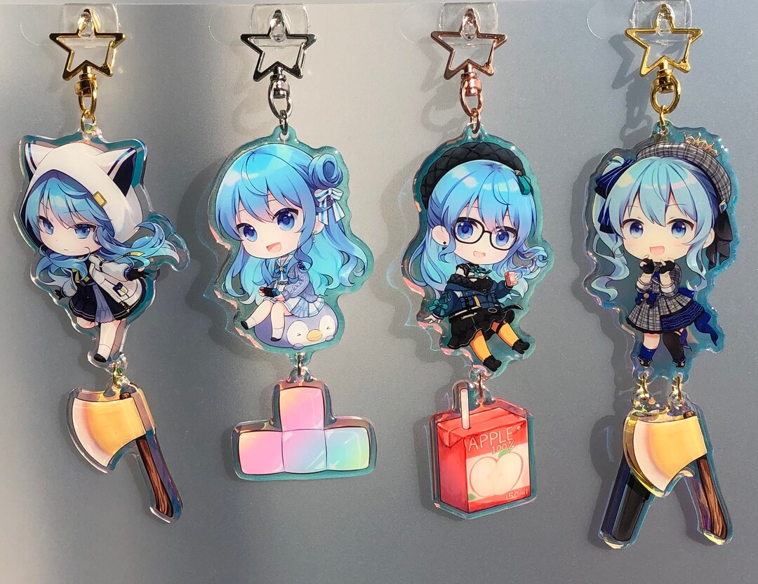 ホロライブVtuber星街すいせいのファンメイドアクリルキーホルダー