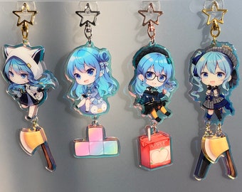 ホロライブVtuber星街すいせいのファンメイドアクリルキーホルダー