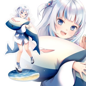 Hololive EN Vtuber Gura Fan-made Acrylic Standee Figure Collection ホロライブ
