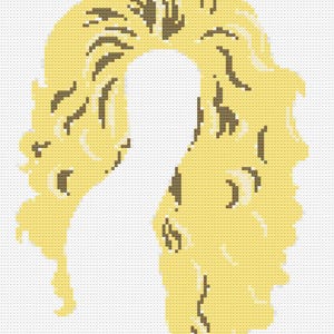 Schema punto croce Blonde Bombshell da scaricare digitalmente