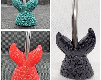 Mermaid Tail Straw Topper