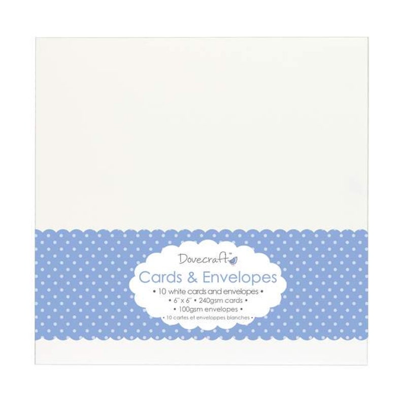 10 folding cards envelopes white 160 x 160 mm white