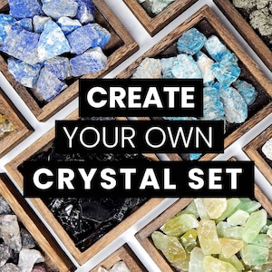 Create Your Own Crystal Set | Raw Crystal Collection + Crystal Description Cards