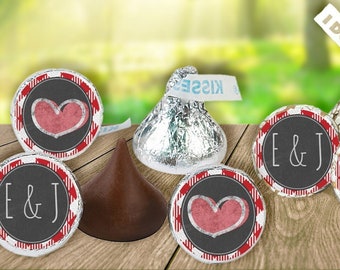 I Do BBQ Bridal Shower Favor Stickers, Printable Chocolate Kiss Sticker, Personalized Wedding Favor, Custom Candy Label, Instant Download Q1
