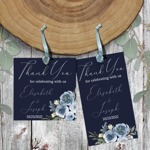Modern Wedding Favor Tags, Printable Custom Favor Label, Personalized Reception Favor Tag, Bridal Shower Favor Sticker, Instant Download, E1