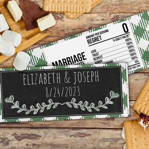 Bridal Shower Chocolate Bar Wrapper, Printable Candy Bar Favor Label ...