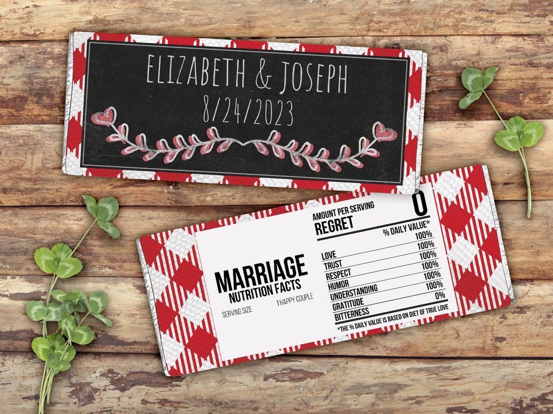 Bridal Shower Chocolate Bar Wrapper, Printable Candy Bar Favor Label ...