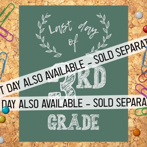 First Day of School Chalkboard Photo Prop Printable Sign, Reusable Back ...