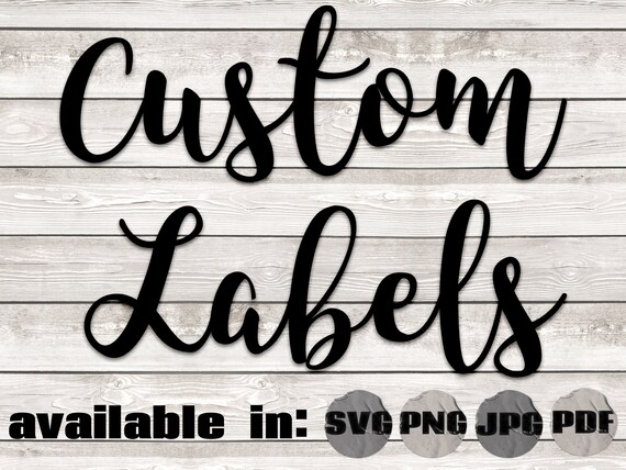 Custom Cursive Printable Labels DIY Organization Pantry - Etsy New Zealand