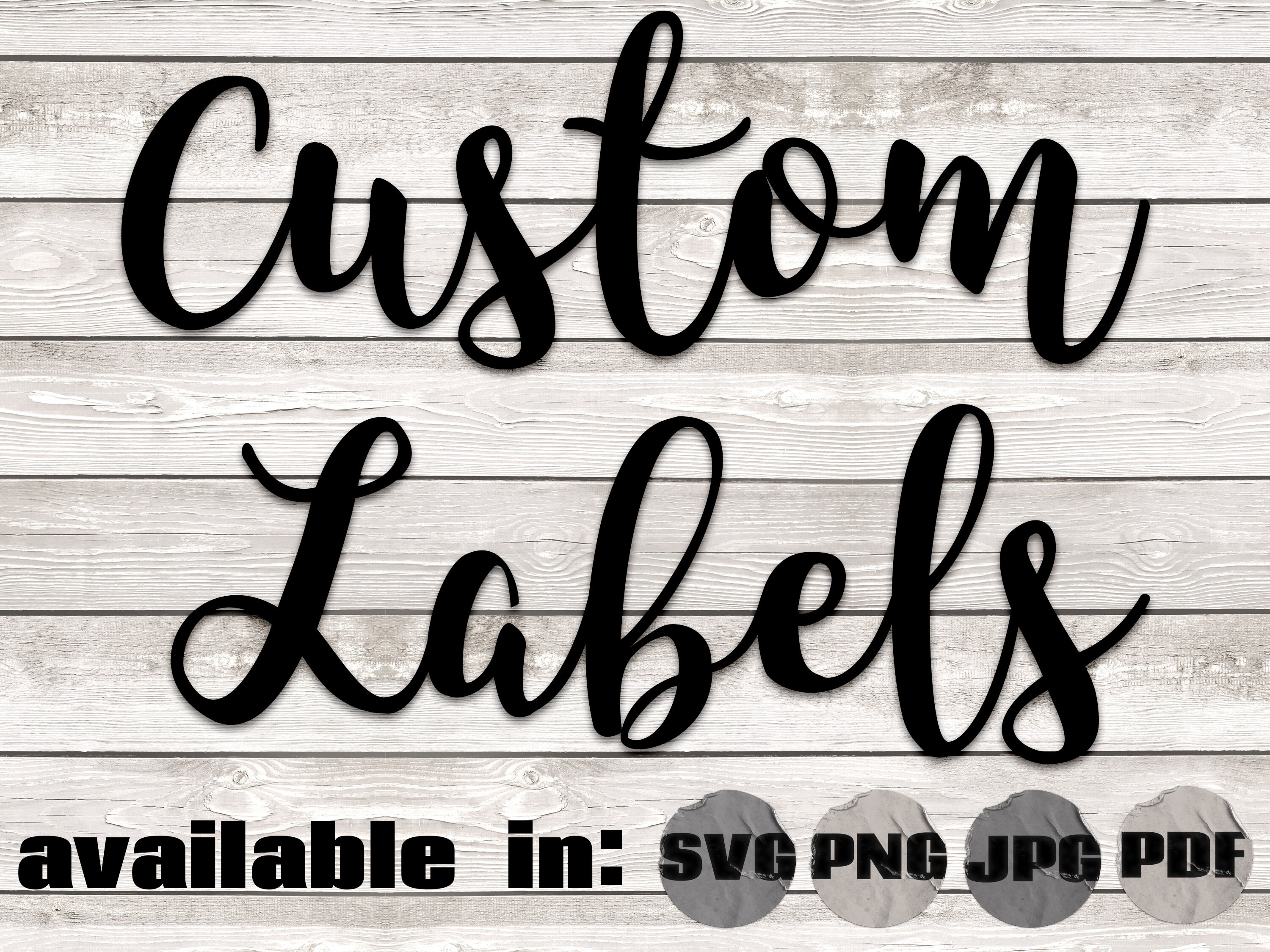 Custom Cursive Printable Labels for Organization Pantry Etsy