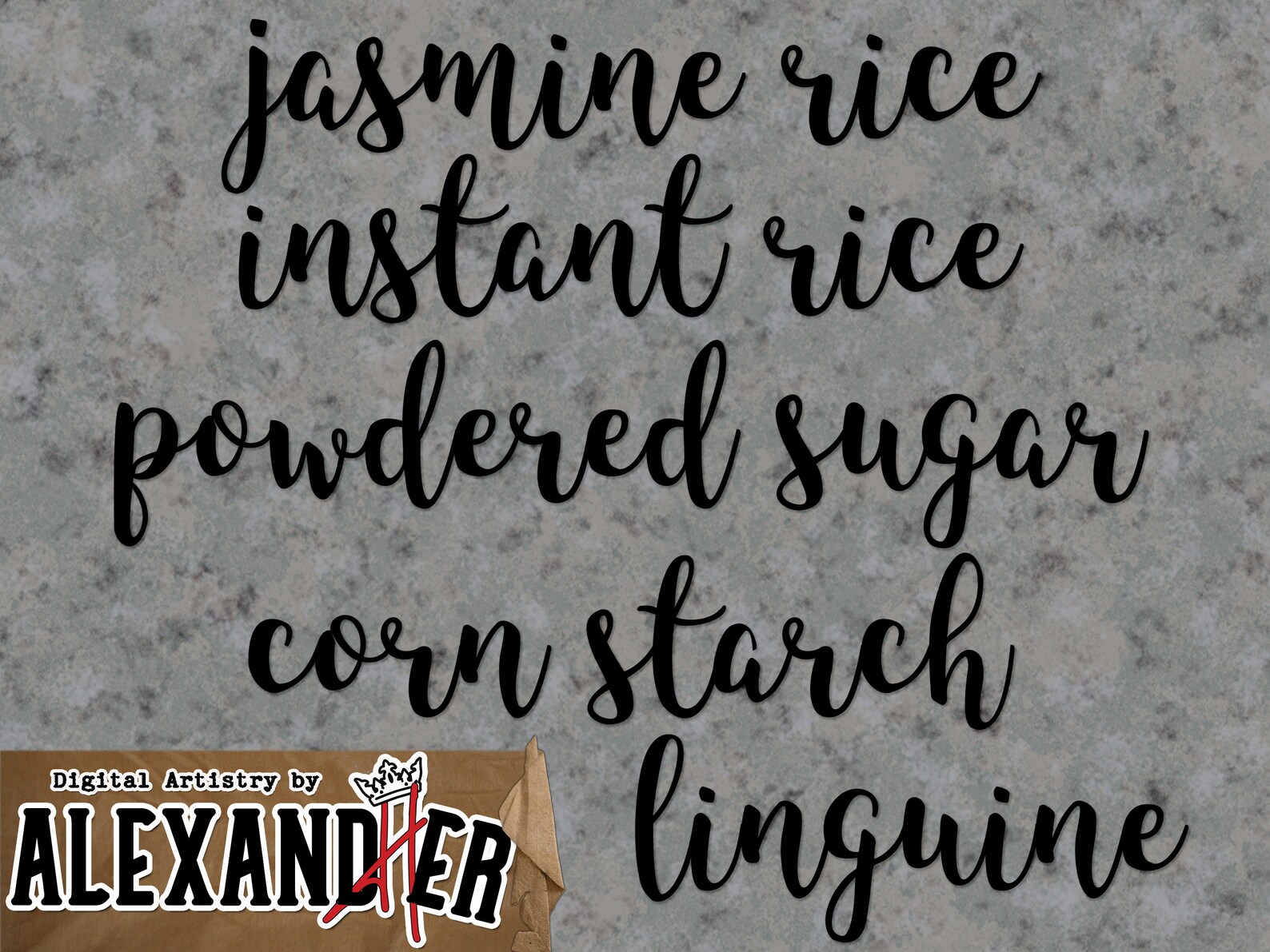 Printable Cursive Kitchen Pantry Label Bundle Food Storage Container ...