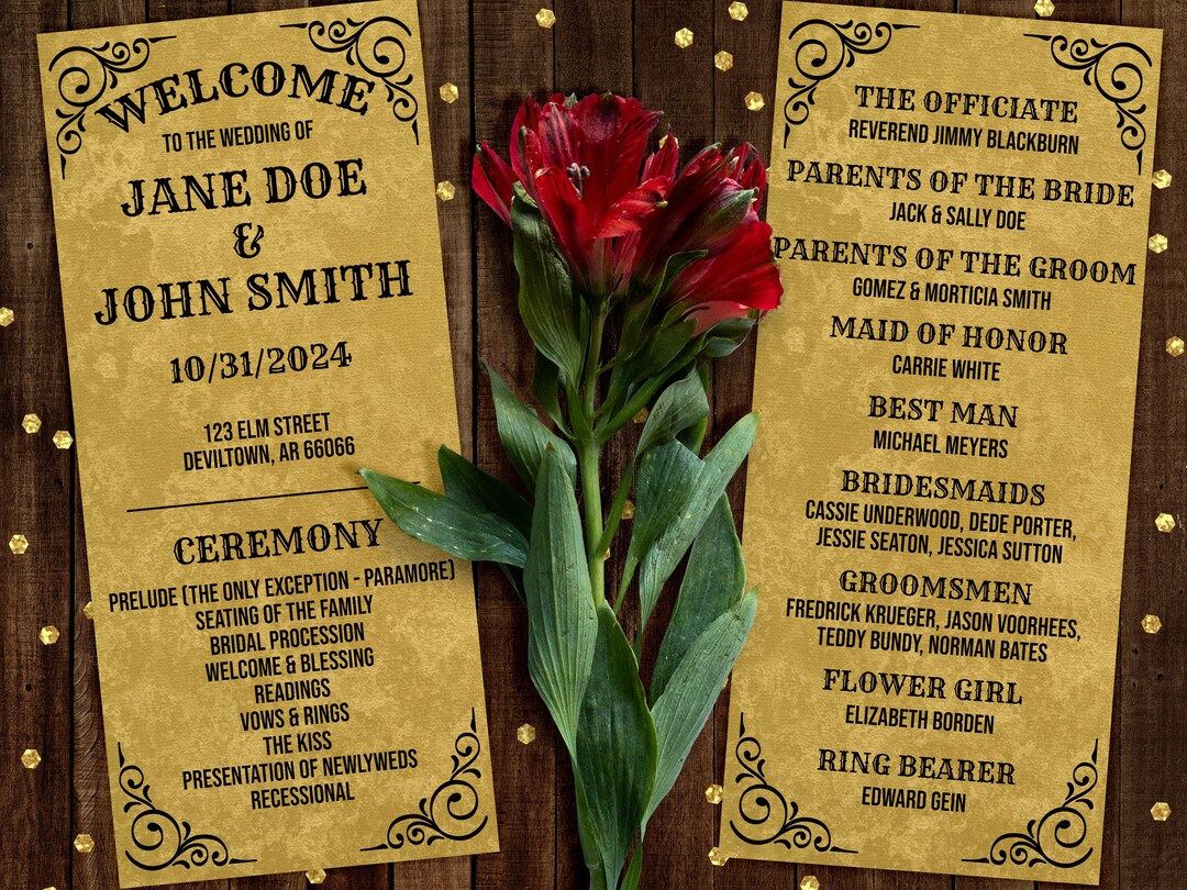 printable-gothic-wedding-program-vintage-wedding-flat-program-card