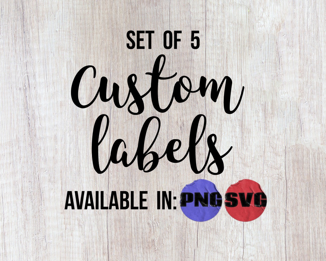 Custom Cursive Printable Labels DIY Organization Pantry Decal Custom ...