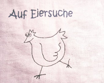 Stickdatei "rennendes Huhn" - Einfühungsangebot!!