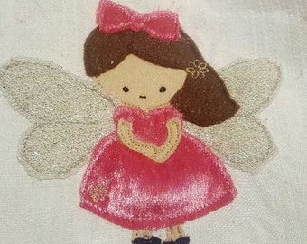Embroidery file "Fairy" - as an appliqué and as a doodle