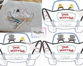 Embroidery file "Wedding" - hetero homo - 13 x 18 cm