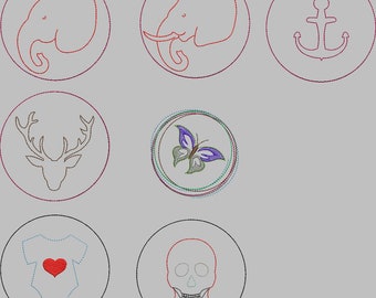 Embroidery file set "Buttons"