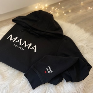 Hooded sweater hoodie personalized individual sweater gift personally mom kids image 1