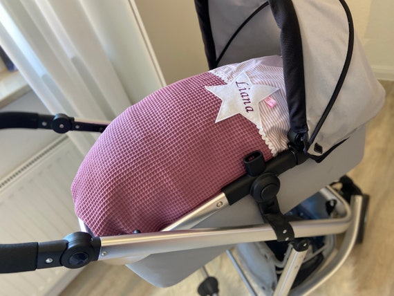 Deckenbezug Kinderwagen Bezug 80x80 Baby Wagen Geburt Karre Decke kissen  Waffelpique mit Name personalisiert Geschenk - Etsy.de