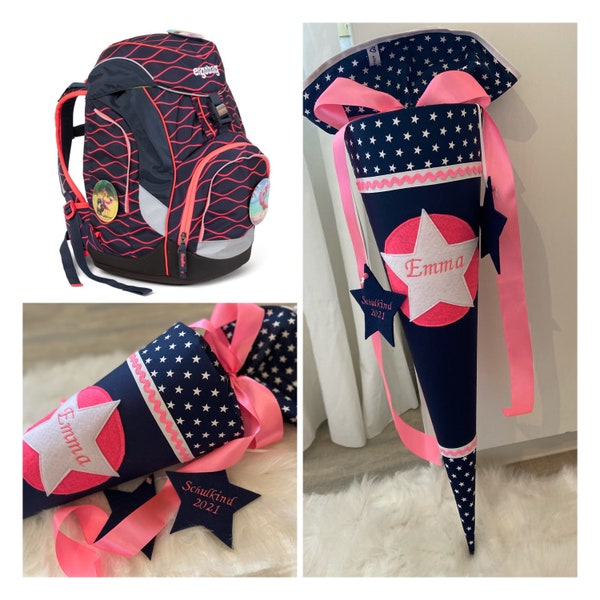 19S / School Bags INCL Name Enrollment Sugar Cone Book Bag