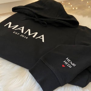 Hooded sweater hoodie personalized individual sweater gift personally mom kids image 2