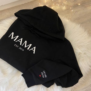 Hooded sweater hoodie personalized individual sweater gift personally mom kids image 10