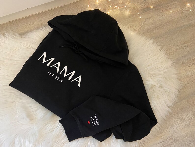 Hooded sweater hoodie personalized individual sweater gift personally mom kids image 10