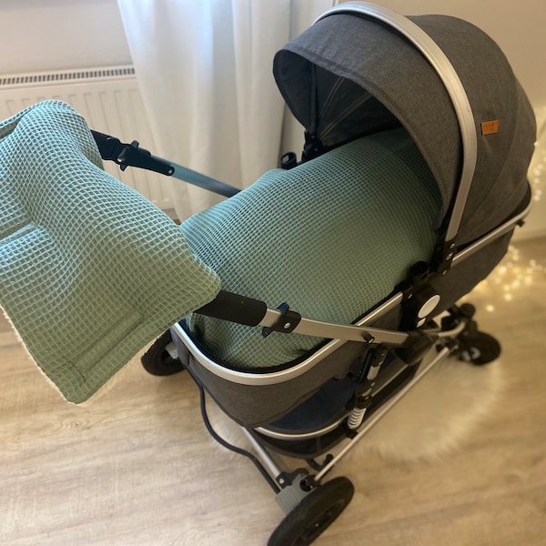 Deckenbezug Kinderwagen Bezug 80x80 Baby Muff Handwärmer Kinderwagenbezug