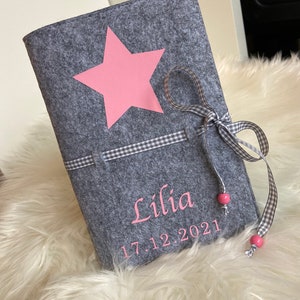 U-Hefthülle / U-Heft Untersuchungsheft Hülle Cover Impfpass Geburt Baby Taufe Geschenk persönliches personalisiertU-Hefthülle / U-Heft